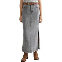 Scotch & Soda Black Denim Lang Nederdel