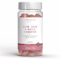 Myvitamins Hair, Skin og Nails Vingummi - 60 Gummies - 30servings - Sugar Free Strawberry