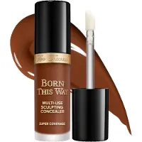 Too Faced Born This Way Super Coverage Multi-Use concealer | Full täckning olja gratis långvarig fuktande 0,45 fl oz kryddad rom