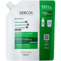 VICHY Dercos Technique Anti-Dandruff Refill Shampoo Normal to Oily 390 ml