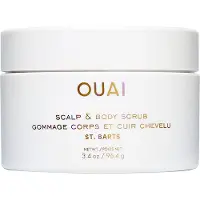 Ouai Scalp & Body Scrub St. Barts Travel Size - Eksfolierende kropsscrub med sukker og kokosolieblanding for glat fugtet hud - Blid hovedbundseks