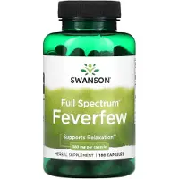 Swanson Health , Fuldstændig Feberføje, 380 mg, 100 Capsules