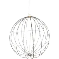 Luca Lighting Jule hængelampe kugle hvid 60 cm inkl. LED med timer IP44 - Nobi
