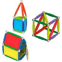 SUPERMAG Tags Squares & Rectangles Byggespil 160 Stykker