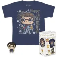 Funko POP! Pocket Harry Potter Holiday Harry Nøglering Med Kortærmet T-shirt