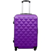Borg Living Kuffert tilbud - Hardcase - Str. Medium - Diamant Lilla - Smart rejsekuffert
