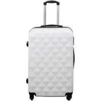 Borg Living Kuffert tilbud - Hardcase - Str. Medium - Diamant hvid - Smart rejsekuffert