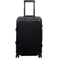 Borg Living Håndbagage kuffert - Aluminiums kuffert - Sort - Luksuriøs trolley med TSA lås - 36 liter