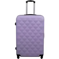 Borg Living Stor kuffert - Diamant lilla - Hardcase kuffert - Billig smart rejsekuffert