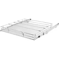 Vevor 20"B x 21"D Udtræksskabsarrangør, Heavy Duty Slide Out Pantry-hylder, Udrulningsskuffer i forkromet stål, Opbevaring af skydeskuffer til hjemmet, Indvendigt køkkenskab, Badeværelse, Under vask