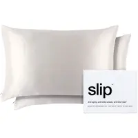 Slip Pure Silk Queen Pillowcase Duo - White Pude 2 stk.
