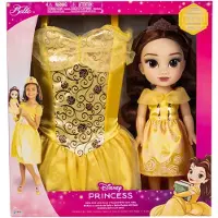 JAKKS Pacific Skønheden Og Udyret Disney Belle + Påklædningsdukke 38 Cm