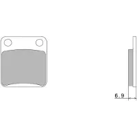 Nissin Premium A0060 2p-206ns Semi-sintrede Bremseklodser