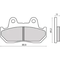 RMS Beauty Honda Cb 125cc 225103583 Sintrede Bremseklodser