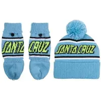 Santa Cruz & Mittens Strip Beanie