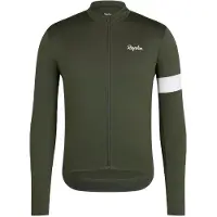 Rapha Core langærmet termocykeltrøje - Dark Green - S - Cykeltilbehør