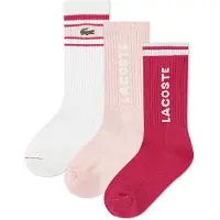 Lacoste Kids Stripe Crew Sokker 3 Par