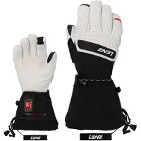 Lenz - Skihandsker dame - Heat Glove 9.0 Finger Cap Women Blanche / Noir til UnisexUld - Størrelse XS - Hvid