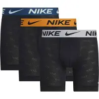 Nike Boxershorts Advanced Micro Dri-FIT 3-Pak - Sort/Orange/Blå, størrelse Small