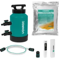 Vonroc DI Vandfilter | Spotfri Rengøring | Inkl. 4,5L Resin & Digital TDS-Måler | Til Vinduer, Biler & Solpaneler | Inkl. Tilbehør