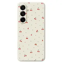 Mtp Products Samsung Galaxy A17 TPU-cover med kirsebærmønster - Beige