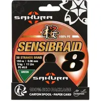 Sakura Sensibraid 8 Flettet Fiskesnøre 150 M