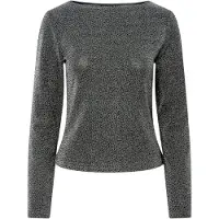 Pieces Pcjina Glitter Top Med Lange Ærmer
