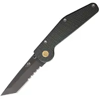 GT KNIVES Auto Button Lock Tanto Serrate