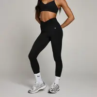 Myprotein MP Tempo Ruched Front Leggings til kvinder — Sort - M