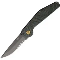 GT KNIVES Auto Button Lock DP Serrated