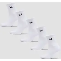 Myprotein MP Unisex Crew Socks (5 Pack) - White - UK 6-8