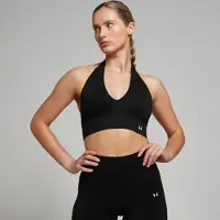 MP Tempo Seamless Halter Neck Bra til kvinder – Sort - XXL