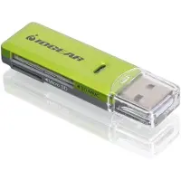 Iogear SD/MicroSD/MMC Card Reader/Writer GFR204SD - Kortlæser (MMC, SD, RS-MMC, microSD, SDHC, microSDHC, SDXC) - USB 2.0