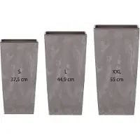 Wellhome Urbi Square 11.4/19/firkantet Potte 35l 3 Enheder