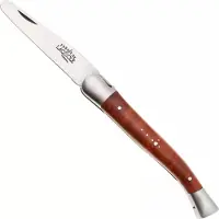 Laguiole Pipe Tool 9 cm 00004145 Matt Stainless Steel, Stamped Bee, Briar Wood