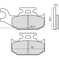 RMS Beauty Suzukiatv Lt-a 450cc 225102903 Sintrede Bremseklodser