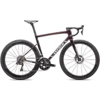 Specialized S-Works Tarmac SL8 - Gloss Solidity / Red to Black Pearl / Metallic White Silver - 44 cm - Cykel
