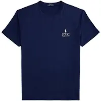 Ralph Lauren Polo Ralph Laurentil mænd. 710981136009 Klassisk Fit marineblå jersey t-shirt (S), Casual, Bomuld, Korte ærmer