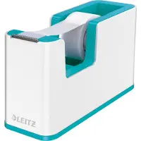 Leitz Tapedispenser WOW Dual Hvit/Isblå 53641051 Modsvarer: N/A