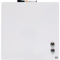 Nobo mini magnetisk whiteboard farvet kvadrat 360mmx360mm Hvid