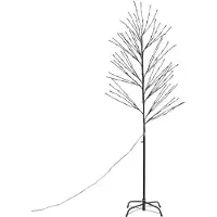 QAZQA Juletræ sort 200 cm inkl. LED IP44 - Vixen