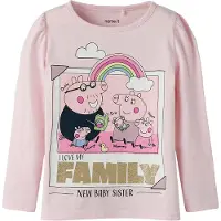 Name it Gurli Gris Top Med Lange Ærmer