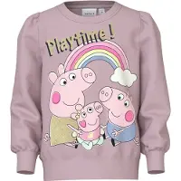 Name it Sweatshirt 'NMFNori Peppa' lysebeige / lyseblå / pastelgul / lilla / lyserød