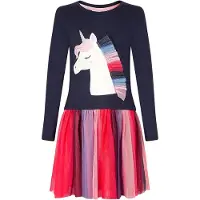 Happy girls Kjole navy / pink