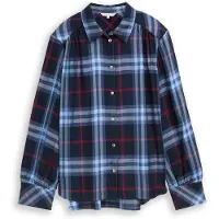 Tom Tailor Bluse navy / lyseblå / rød