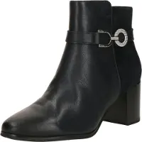 Caprice Bootie, blue, made of Leather with Block heel, Size 40