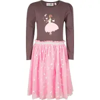 Happy girls Kjole brun / pink