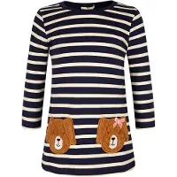Happy girls Kjole navy / brun