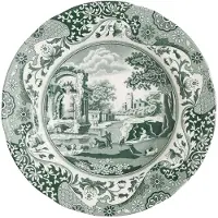 Spode Heritage Green Italian dyb tallerken Grøn, Ø23 cm