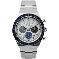 Timex Analogt ur 'Q' blå / sort / sølv / hvid